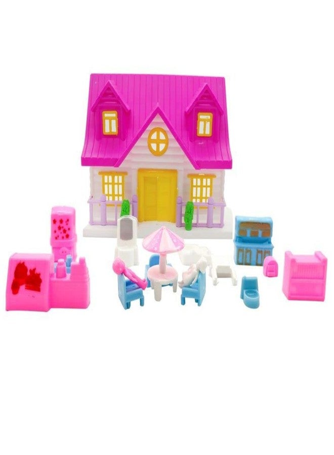 RPC99 Mini Doll House Set for Girls Kids, Folding & Openable Door with Furniture, 100% Non-Toxic BPA Free Plastic, Doll House Play Set (MINI Doll House) - Image 2